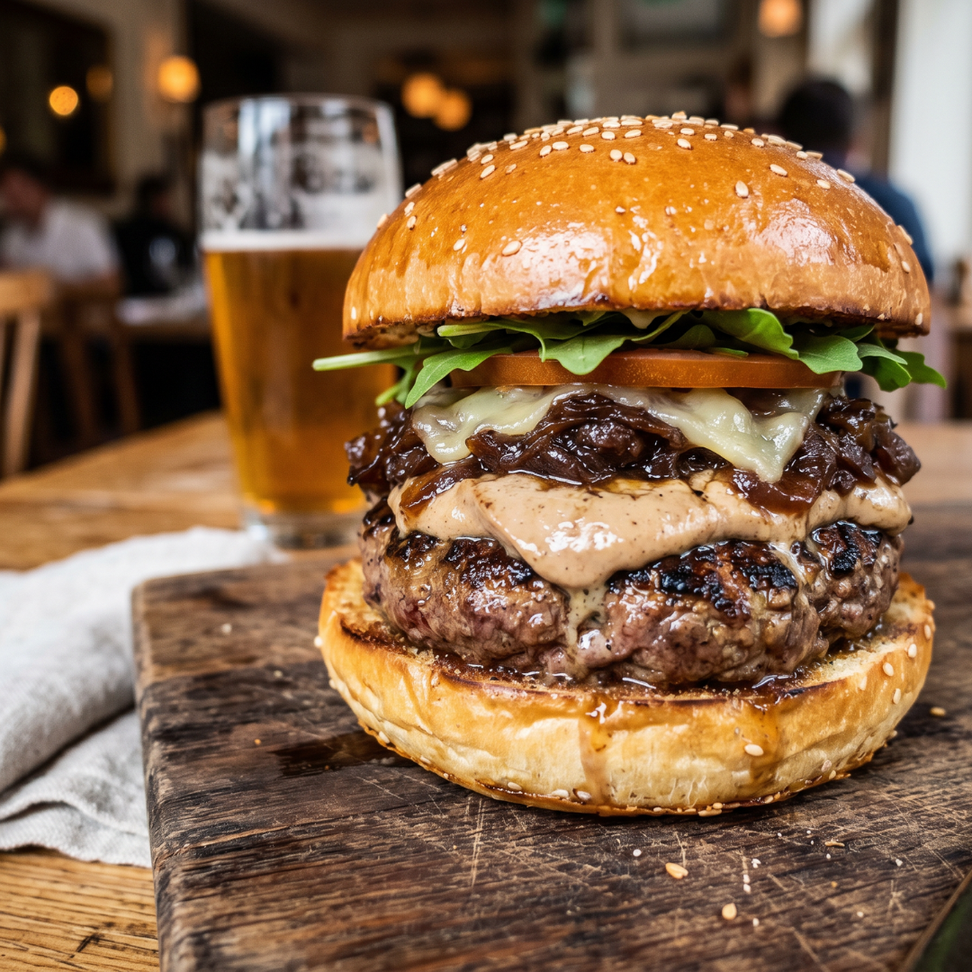 Libamájas burger